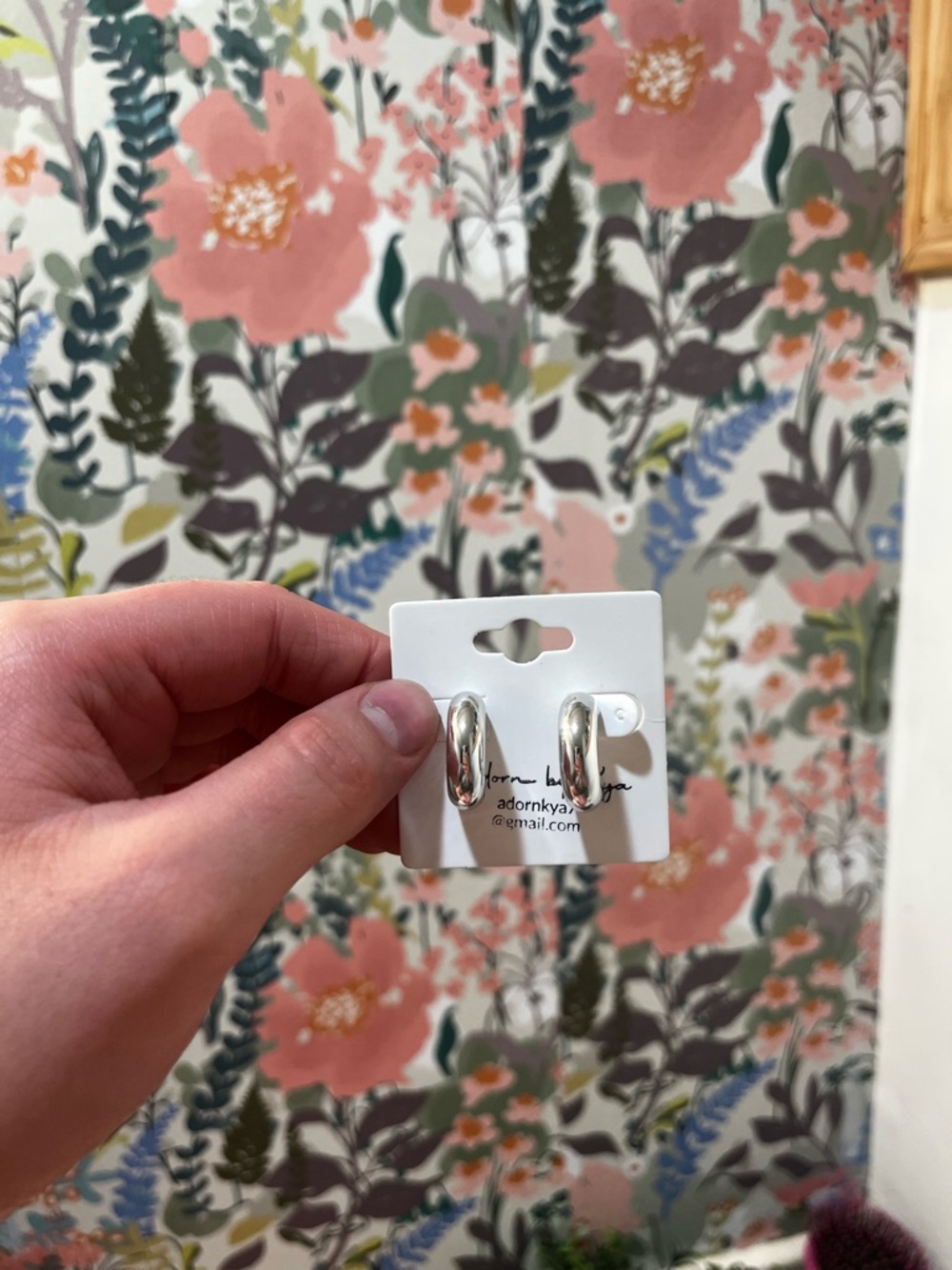 Silver Hoop Earrings - Classic Polished Silver Lightweight Pair